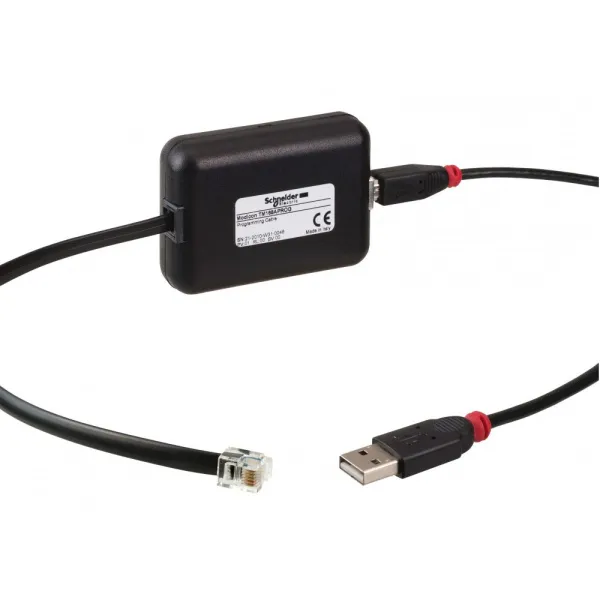 TM168APROG | Кабель программ М168 USB/mini-USB RJ11, Schneider Electric