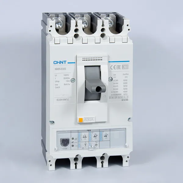 269426 | Автоматический выключатель NM8N-630S EN 3P 630А 50кА с электронным расцепителем, Chint
