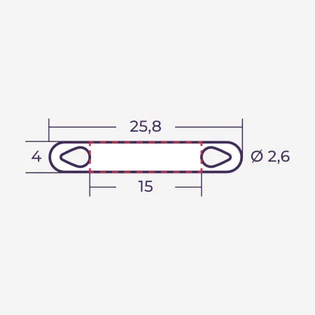 el523015040 | Маркер продеваемый PM-0-15x4 W белый (рул. 3000 шт.), Elegir