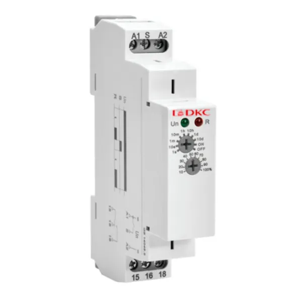 dkcDRM-TA-1-240 | Реле времени, задержка включения, конфигурация контакта 1CO, AС/DC 12-240В, DKC