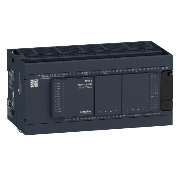 TM241C40T | Программируемый логический контроллер Modicon M241 40IO, Schneider Electric
