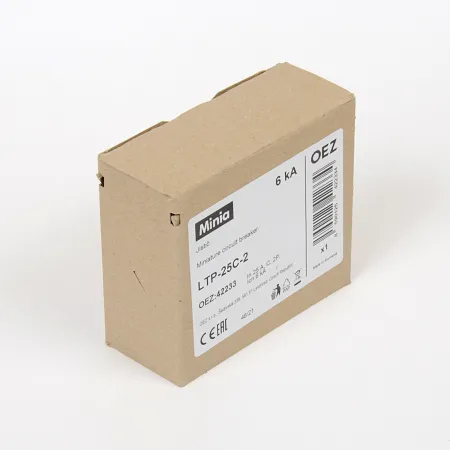  | Автоматический выключатель Minia LTP 2п 25А, кривая C, 6кА, OEZ