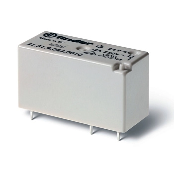 413190244311 | Миниатюрное низкопрофильное реле, серия 41, 24В DC, 12А, 1CO, Finder