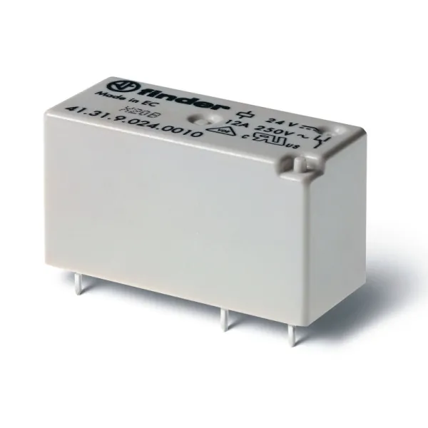 413190240010 | Миниатюрное низкопрофильное реле, серия 41, 24В DC, 12А, 1CO, Finder