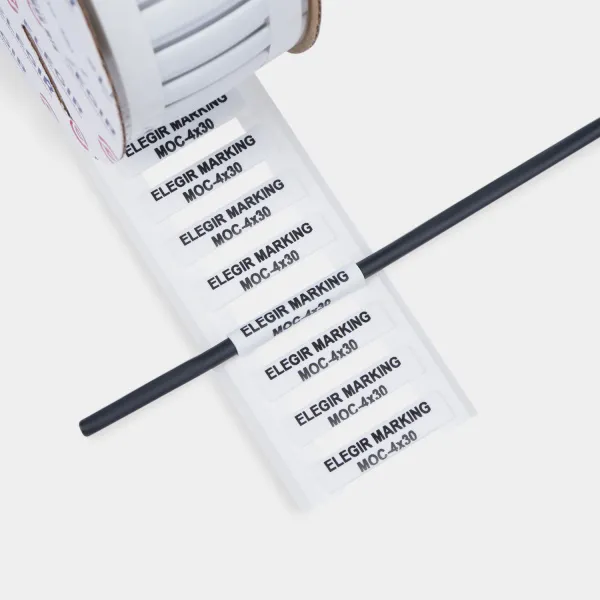 22004310  | Маркер овальный MOC-4-30-W белый (рул. 550 шт.), Elegir 