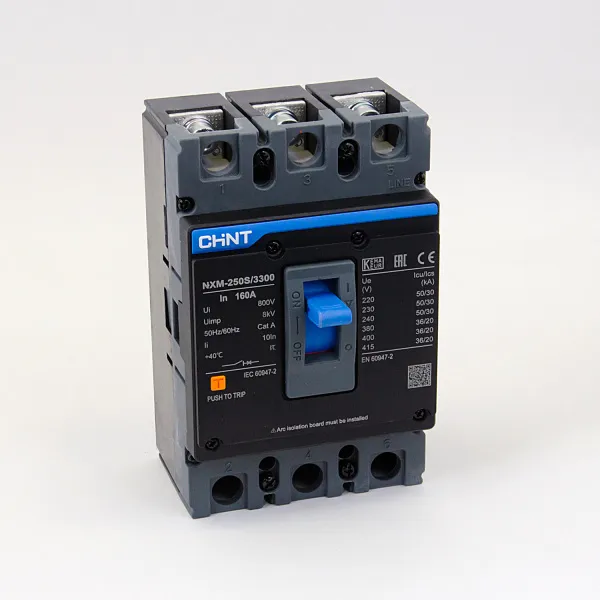 131365 | Автоматический выключатель NXM-250S/3P 160А 36кА, Chint