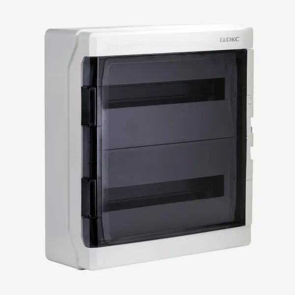 DKC RB36W6TGD Щиток настенный с дверцей 36 мод.,IP65, серый, с клеммным блоком 63А