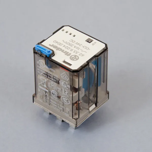 623390240040 | Силовое реле, серия 62, 24В DC, 16A, 3CO, Finder