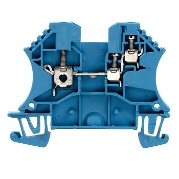  WDU 2.5/1.5/ZR BL | Винтовая клемма WDU 2.5/1.5/ZR BL синяя, (уп.-100шт.), Weidmuller 