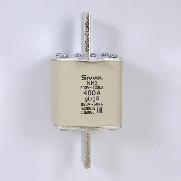 FNH3-400 | Предохранитель ножевой тип 39, 400 A, габ 3, gG, 690 B AC, Sinvel 