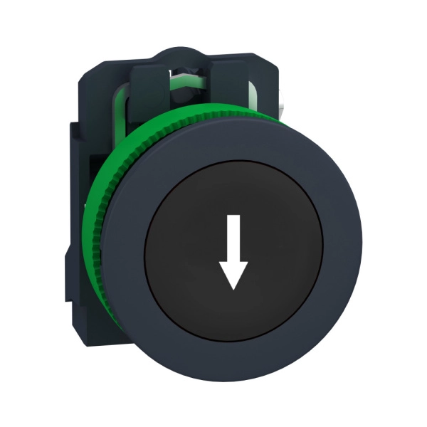 XB5FA3351 | Кнопка без подсветки, с возвратом, 1НО, чёрная, стрелка вниз, Schneider Electric