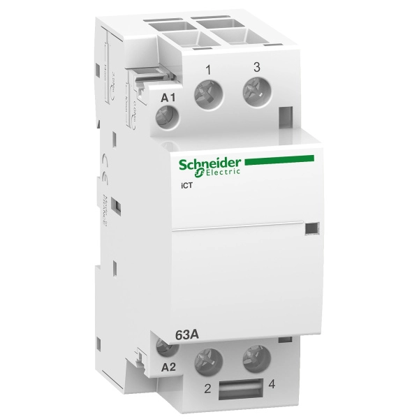 A9C20862 | Модульный контактор, серия iCT, 2НО, 63А, управление 220…240В AC, Schneider Electric