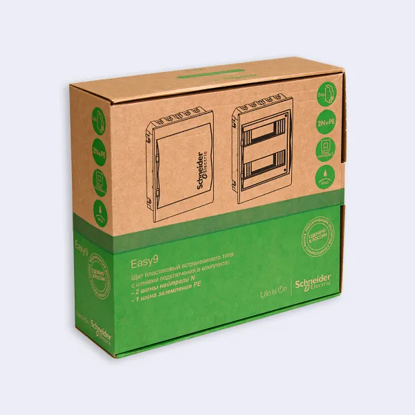 EZ9E212P2FRU | City9 Box корпус встраиваемый с белой дв. 2ряд/24мод, Systeme Electric