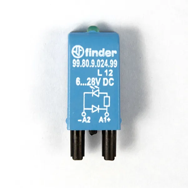 9980902499 | Зеленый LED + диод (+ A1); 6...24В DC, Finder