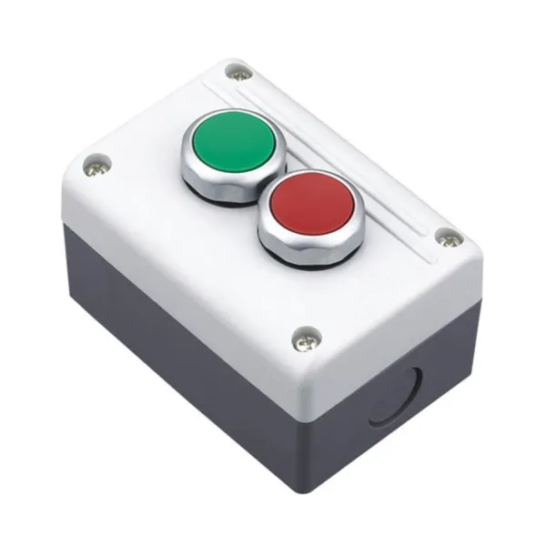 587064 | Кнопочный пост NPH1-2001, две зелёные кнопки, 1НО+1НЗ, Chint