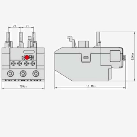 MRE9325 | ТЕПЛОВОЕ РЕЛЕ ПЕРЕГРУЗКИ MRE F93 17-25A КЛАСС 10 (LRE322), Systeme Electric