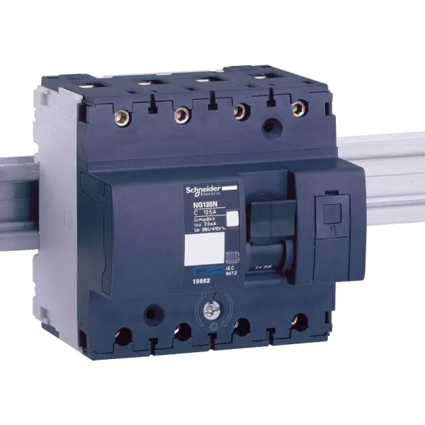  | Автоматический выключатель, серия NG125 L, 4p, 10А, кривая D, 50кА, Schneider Electric