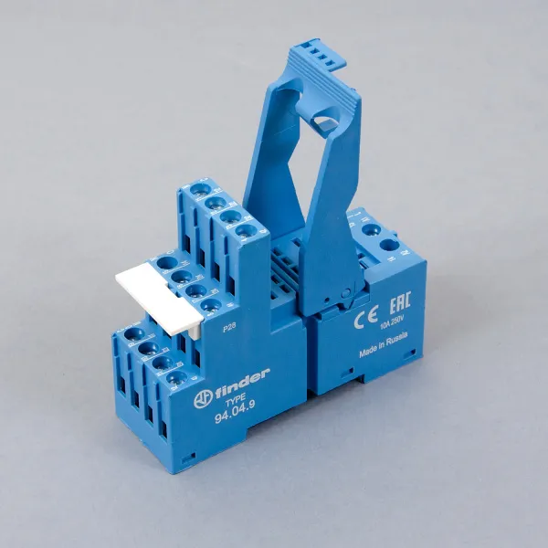 94049SPA | Розетка 4P, с пластиковой клипсой и винтовыми клеммами, для реле 55.32, 55.34, Finder