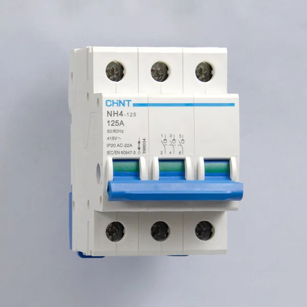 398034 | Выключатель нагрузки NH4-125 3P 125А (DB), Chint