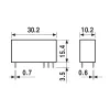 434170122001 | Миниатюрное реле, серия 43, 12В DC чувств., 10А, 1CO, Finder