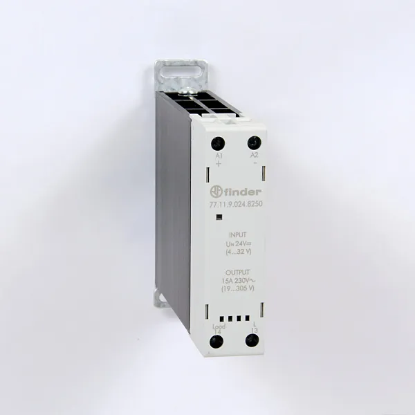 771190248250 | Реле 77 серия, 1 НО, выход 230В AC, управ. 24В DC, 20A, перекл. при пересечении нуля, 5 шт, Finder
