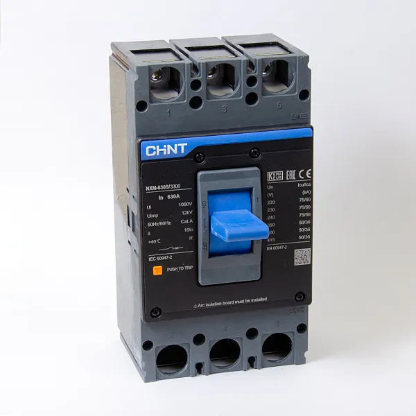 131375 | Автоматический выключатель NXM-630S/3P 630А 50кА, Chint