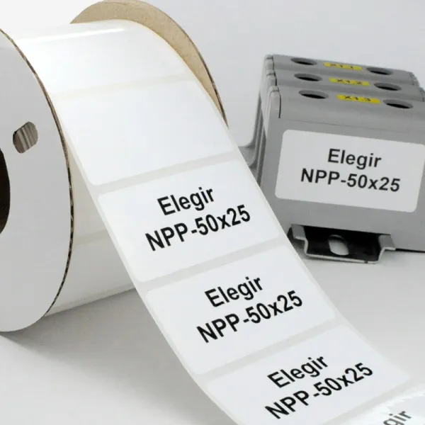 11650250  | Маркировочная наклейка NPP-50х25-W белая (рулон 1100 шт.), Elegir 