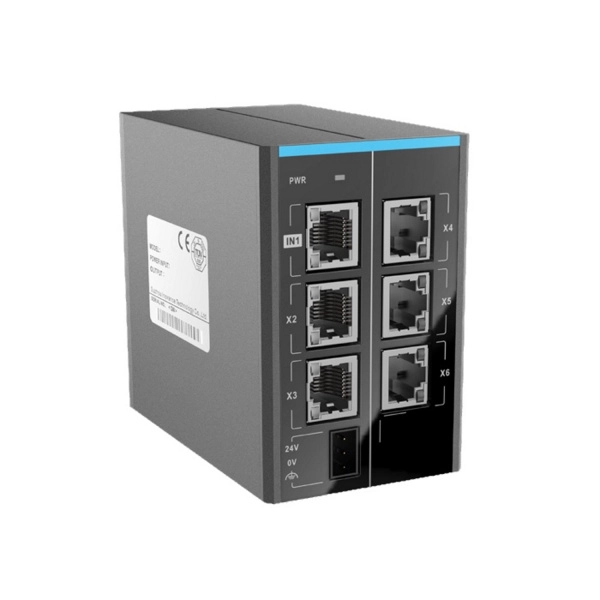 GR10-EC-6SW | 6-канальный ответвительный модуль EtherCAT (1 вход EtherCAT и 5 выходов EtherCAT), порт LAN RJ45, Inovance