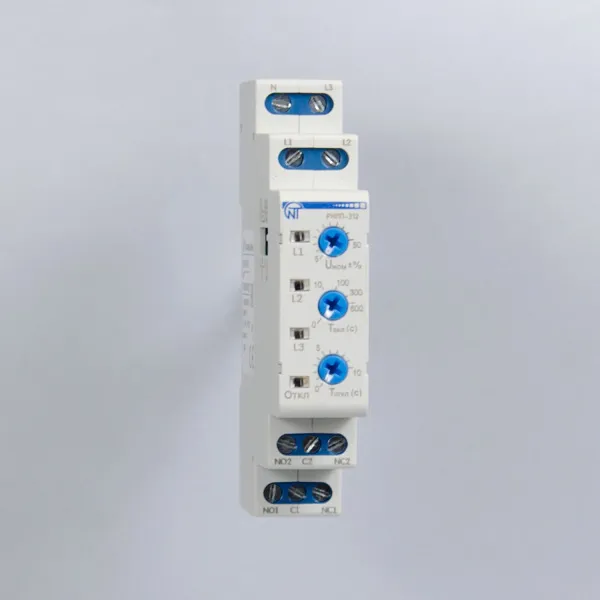 РНПП-312 | Реле контроля напряжения трёхфазное 2CO 5А, Новатек