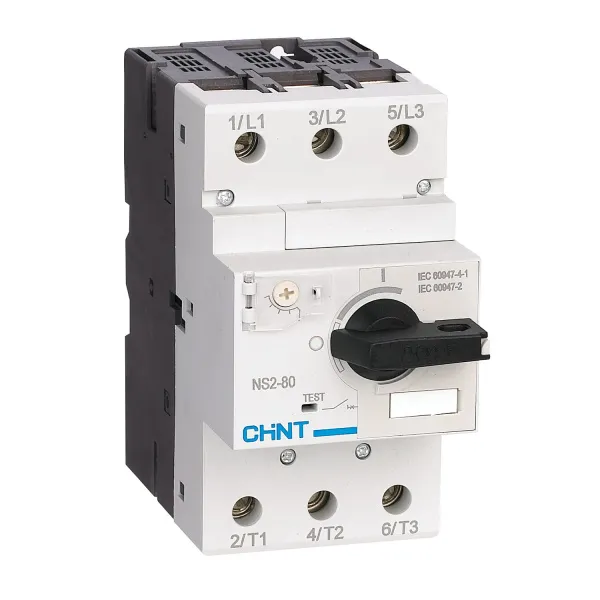 Автоматический выключатель защиты двигателя NS2-80 37-50А с поворотной ручкой, Chint, ch279723