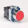 573966 | Кнопка NP2-BA45, красная, металл, 1НО+1НЗ, IP40, Chint