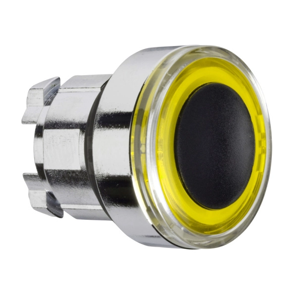 ZB4BW983 | Головка кнопки с подсветкой, желтое кольцо, Schneider Electric