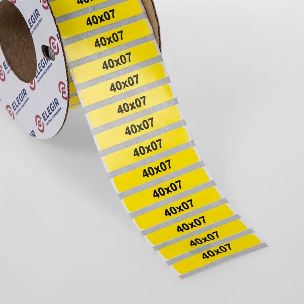 11640071  | Маркировочная наклейка NPP-40х07-Y желтая (рулон 2000 шт.), Elegir 