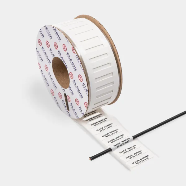 21504310  | Маркер плоский MFSS-2X-4-30/1-W белый, длина маркера 30мм, Ø 4-2, до 2,5 кв.мм (рулон - 900 шт.), Elegir 