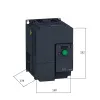 ATV320U75N4C | Преобразователь частоты, серия ATV320, 7,5 кВт, 17 А, перегрузка 150 %, 380 В, Schneider Electric