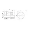 ID PPG-21 | Кабельный ввод PG21, пластик, диаметр кабеля 13-18мм, Clims
