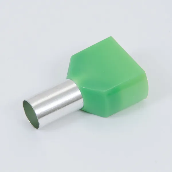 ID H 16/14/31x2 | Наконечник изолированный H 16/14/31,5x2, двойной, зелёный (уп.-50шт.), Clims