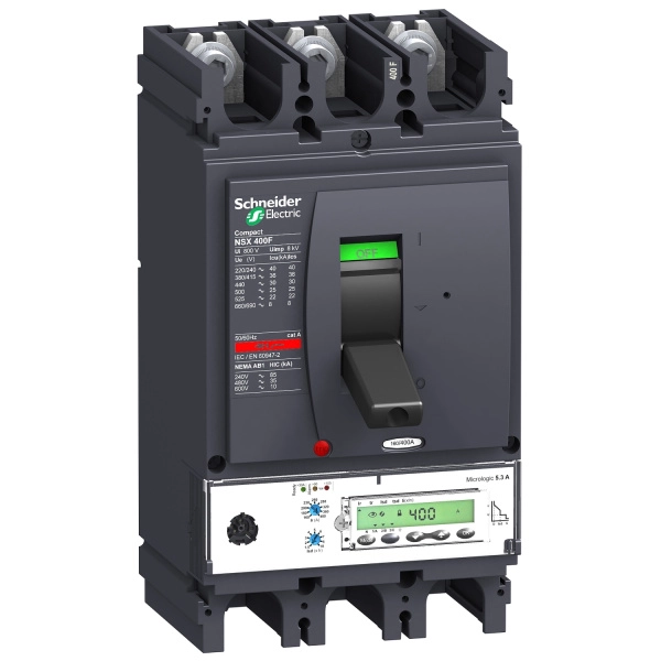 LV433724 | Автоматический выключатель NSX630HB1 Micrologic 5.3E 3P3d 630A 75/85кА, Schneider Electric