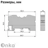 1020300 | Клеммник пружинный быстрозажимной (Push in), 6-10 мм.кв., (земля), 1200, Onka