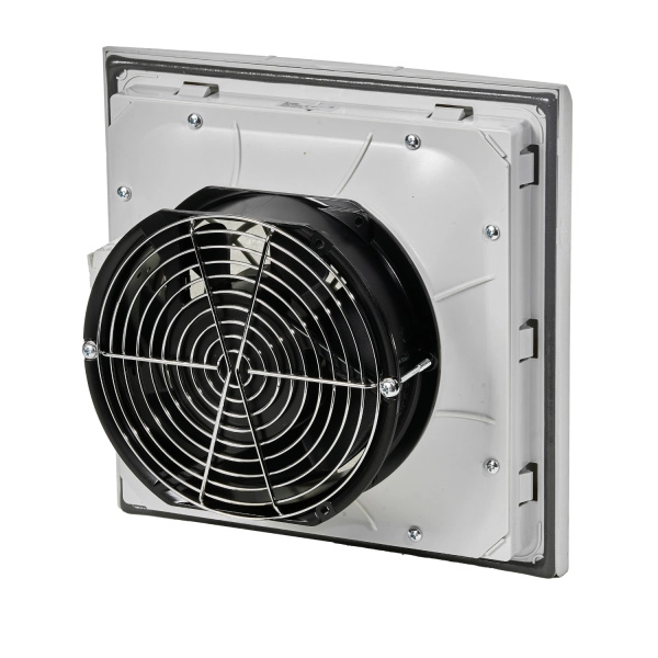 Вентилятор с фильтром 155/220 м3/ч, 200-240В AC, Flip 254х254мм, вырез 223x223мм, RAL7035
