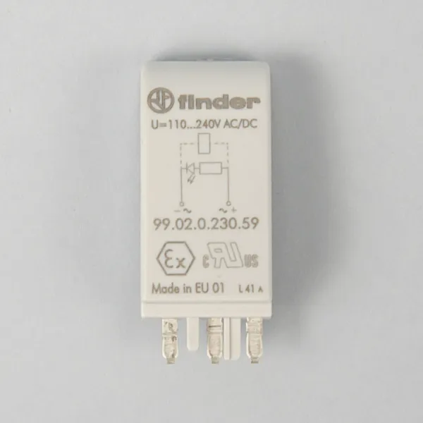 9902023059 | Зеленый LED; 110...240В AC/DC, Finder