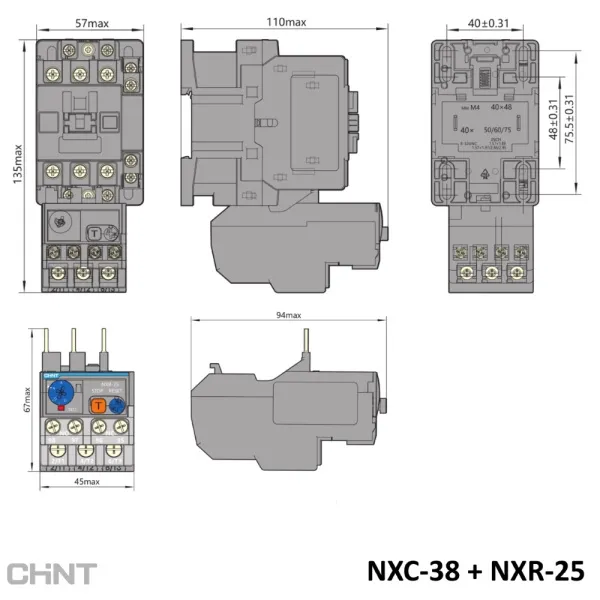 837117 | Тепловое реле NXR-25 9-13А, Chint