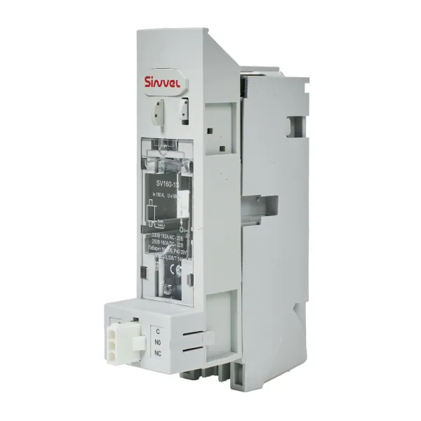 SV160-1S | Горизонтальный ПВР, 160 A, 000, 1P, сигнализация срабатывания и открытия крышки, хомутные зажимы 1,5, Sinvel 
