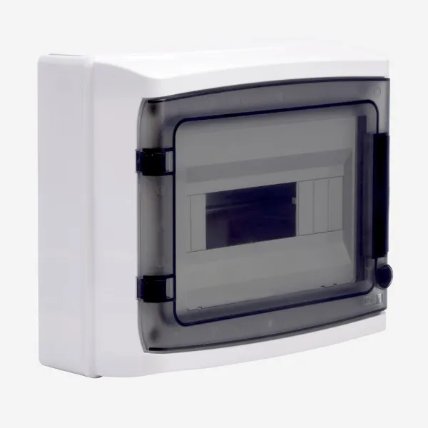 DKC RB12W6TGD Щиток настенный с дверцей 12 мод.,IP65, серый, с клеммным блоком 63А