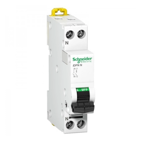 A9N21555 | Автоматический выключатель Acti9 iDPN N 1п+N 6А, кривая C, 6кА, Schneider Electric