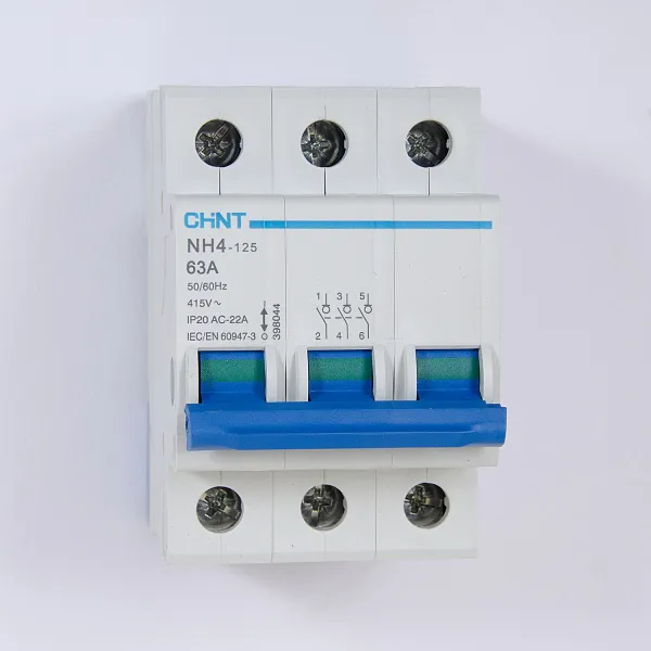 398044 | Выключатель нагрузки NH4-125 3P 63А (DB), Chint
