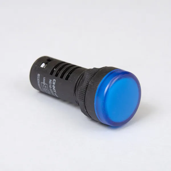 593074 | Индикатор ND16-22D/2 синий 230В AC/DC, Chint