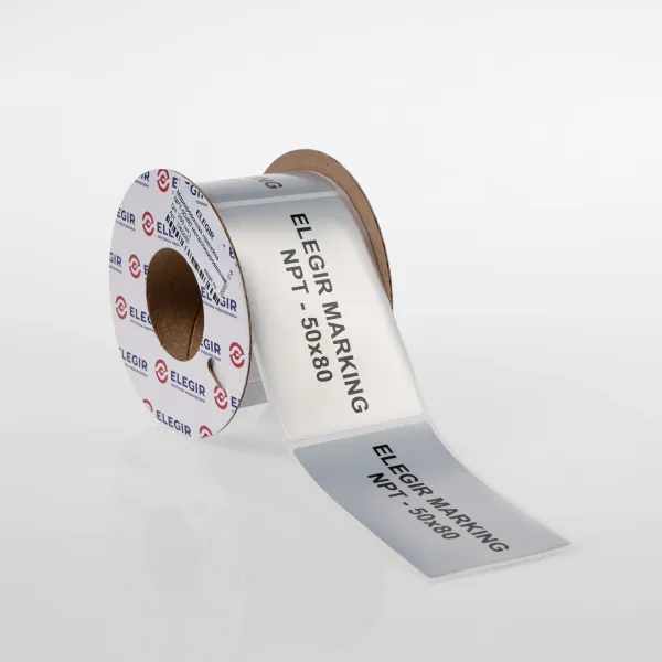 1265080  | Маркировочная наклейка NPT-50х80 металлизированная (рулон - 250 шт.), Elegir 
