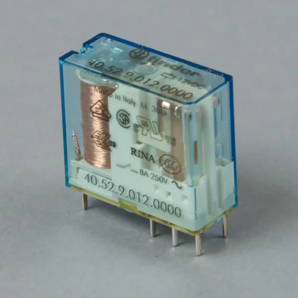 405290120000 | Миниатюрное реле, серия 40, 12В DC, 8А, 2CO, Finder