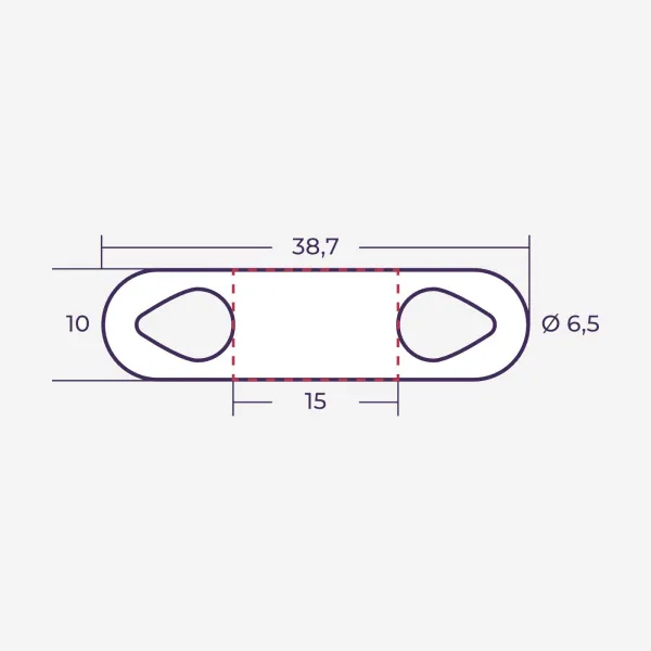 el523415100 | Маркер продеваемый PM-4-15x10 W белый (рул. 1800 шт.), Elegir